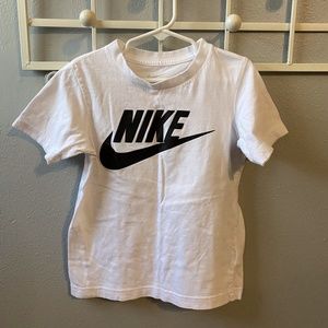 Nike Kids Black White Logo T-shirt